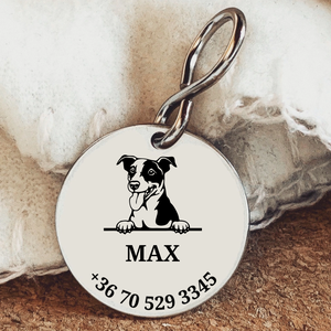 Jack Russel-gravírozott kutyabiléta - Meska.hu