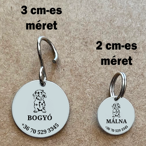 Egyedi biléta Szálkás szőrű tacsiknak - otthon & életmód - kisállatoknak - kutyáknak - kutya biléta - Meska.hu