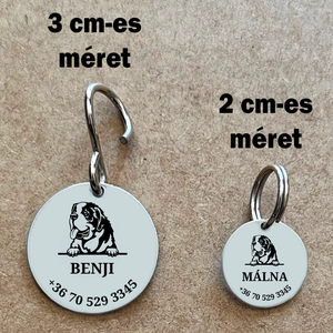 Egyedi biléta Bernáthegyi kutyának - otthon & életmód - kisállatoknak - kutyáknak - kutya biléta - Meska.hu