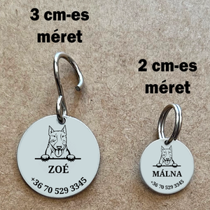 Bull terrier kutyabiléta - otthon & életmód - kisállatoknak - kutyáknak - kutya biléta - Meska.hu