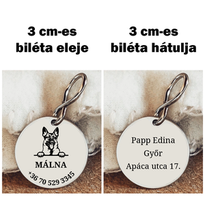 Biléta Német juhásznak - otthon & életmód - kisállatoknak - kutyáknak - kutya biléta - Meska.hu