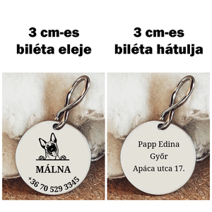 Biléta Belga juhász kutyának - otthon & életmód - kisállatoknak - kutyáknak - kutya biléta - Meska.hu