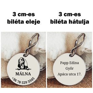 Basset hound kutyabiléta - otthon & életmód - kisállatoknak - kutyáknak - kutya biléta - Meska.hu
