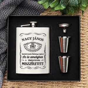 Whiskys stílusú gravírozott flaska szett, Otthon & Életmód, Konyhafelszerelés, tálalás, Flaska, csatos üveg, Gravírozás, pirográfia, MESKA