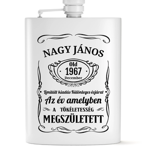 Whiskys stílusú gravírozott flaska szett - otthon & életmód - konyhafelszerelés, tálalás - flaska, csatos üveg - Meska.hu