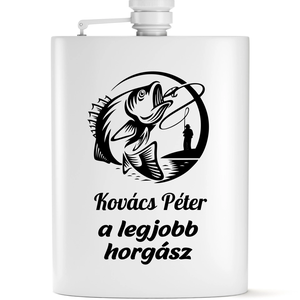 Egyedi horgász ajándék - otthon & életmód - konyhafelszerelés, tálalás - flaska, csatos üveg - Meska.hu