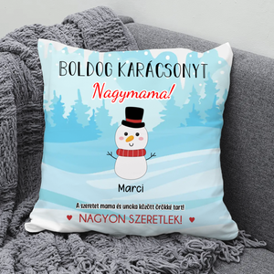 Hóemberes karácsonyi párna nagymamáknak, Otthon & Életmód, Lakástextil, Párna & Párnahuzat, Mindenmás, MESKA