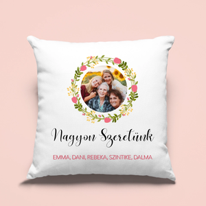 Fényképes anyák napi párna a nagymamának - otthon & életmód - lakástextil - párna & párnahuzat - Meska.hu