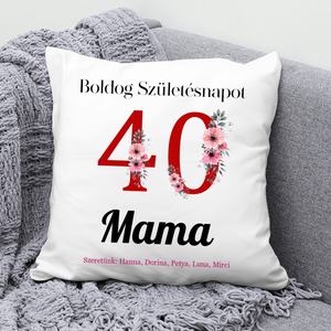 Egyedi születésnapi ajándék  Boldog Születésnapot számos párna, Otthon & Életmód, Lakástextil, Párna & Párnahuzat, Mindenmás, MESKA