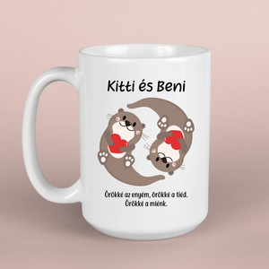 Vidrás bögre pároknak - otthon & életmód - konyhafelszerelés, tálalás - tálalás - bögre & csésze - Meska.hu