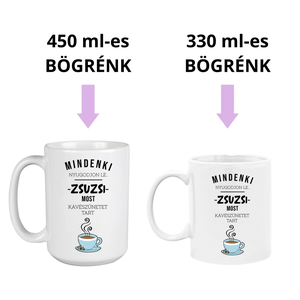 Vicces, egyedi kávésbögre  saját névvel - otthon & életmód - konyhafelszerelés, tálalás - tálalás - bögre & csésze - Meska.hu