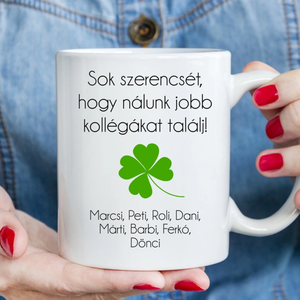 Vicces búcsúajándék kollégának, Otthon & Életmód, Konyhafelszerelés, tálalás, Tálalás, Bögre & Csésze, Decoupage, transzfer és szalvétatechnika, Mindenmás, MESKA