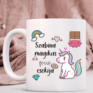 Unikornisos bögre  ajándék lányoknak, Otthon & Életmód, Konyhafelszerelés, tálalás, Tálalás, Bögre & Csésze, Decoupage, transzfer és szalvétatechnika, Mindenmás, MESKA