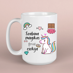 Unikornisos bögre  ajándék lányoknak - otthon & életmód - konyhafelszerelés, tálalás - tálalás - bögre & csésze - Meska.hu
