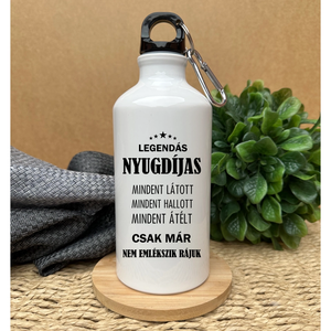 Nyugdíjas búcsúztató kulacs vicces szöveggel, Otthon & Életmód, Konyhafelszerelés, tálalás, Italos kellékek, Kulacsok, Decoupage, transzfer és szalvétatechnika, Mindenmás, MESKA