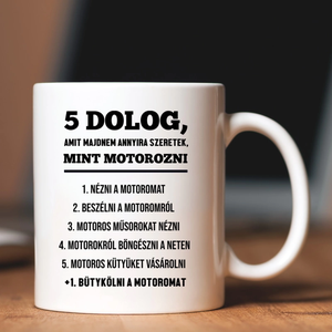 Motoros ajándék szülinapra  vicces feliratú bögre - Meska.hu