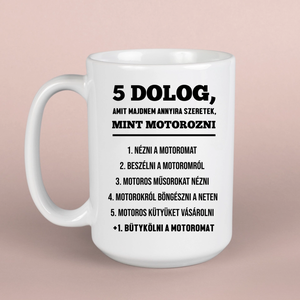 Motoros ajándék szülinapra  vicces feliratú bögre - otthon & életmód - konyhafelszerelés, tálalás - tálalás - bögre & csésze - Meska.hu