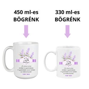 Levendulás bögre anyáknak - otthon & életmód - konyhafelszerelés, tálalás - tálalás - bögre & csésze - Meska.hu