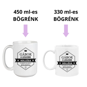 Legjobb kolléga ajándék  neves bögre - otthon & életmód - konyhafelszerelés, tálalás - tálalás - bögre & csésze - Meska.hu