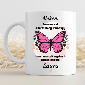Legjobb keresztanya ajándék  egyedi bögre keresztanyukáknak, Otthon & Életmód, Konyhafelszerelés, tálalás, Tálalás, Bögre & Csésze, Decoupage, transzfer és szalvétatechnika, MESKA