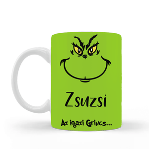 Grincs bögre saját névvel - otthon & életmód - konyhafelszerelés, tálalás - tálalás - bögre & csésze - Meska.hu