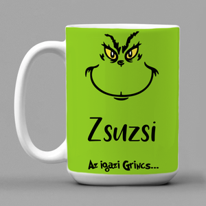 Grincs bögre saját névvel - otthon & életmód - konyhafelszerelés, tálalás - tálalás - bögre & csésze - Meska.hu