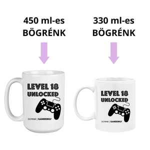 Gamer ajándék  vagány kerámia bögre - otthon & életmód - konyhafelszerelés, tálalás - tálalás - bögre & csésze - Meska.hu