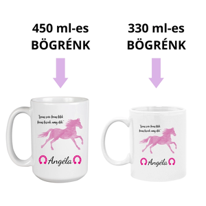 Egyedi lovas bögre � ajándék lányoknak - otthon & életmód - konyhafelszerelés, tálalás - tálalás - bögre & csésze - Meska.hu