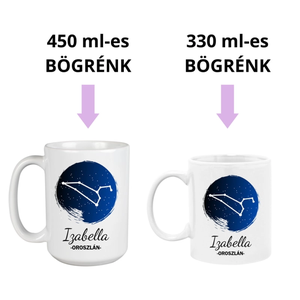 Csillagjegyes kerámia bögre  a Te neveddel - otthon & életmód - konyhafelszerelés, tálalás - tálalás - bögre & csésze - Meska.hu