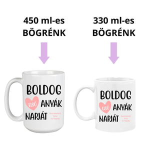 Boldog első Anyák napját!  egyedi Anyák napi bögre - otthon & életmód - konyhafelszerelés, tálalás - tálalás - bögre & csésze - Meska.hu