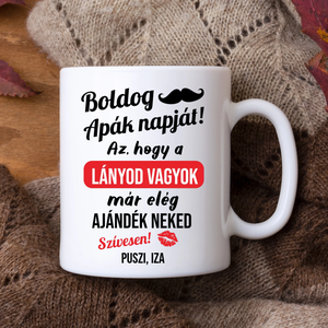 Boldog Apák napját!  bögre apák napjára - Meska.hu