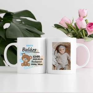 Baba emlékőrző bögre, Otthon & Életmód, Konyhafelszerelés, tálalás, Tálalás, Bögre & Csésze, Decoupage, transzfer és szalvétatechnika, Mindenmás, MESKA