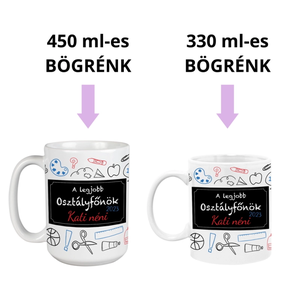 Ajándék osztályfőnöknek, egyedi kerámia bögre - otthon & életmód - konyhafelszerelés, tálalás - tálalás - bögre & csésze - Meska.hu