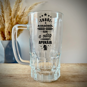 Ajándék apák napjára  Apás söröskorsó - Meska.hu