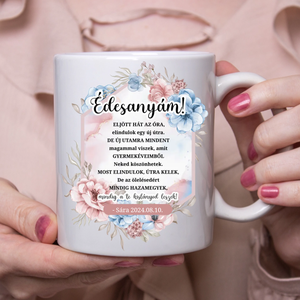 Esküvői szülőköszöntő ajándék édesanyáknak, Otthon & Életmód, Konyhafelszerelés, tálalás, Tálalás, Bögre & Csésze, Decoupage, transzfer és szalvétatechnika, MESKA