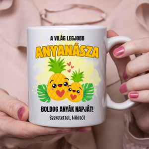 Anyanász bögre édesanyáknak, Otthon & Életmód, Konyhafelszerelés, tálalás, Tálalás, Bögre & Csésze, Decoupage, transzfer és szalvétatechnika, Mindenmás, MESKA