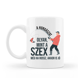 Poénos bögre horgászoknak - otthon & életmód - konyhafelszerelés, tálalás - tálalás - bögre & csésze - Meska.hu