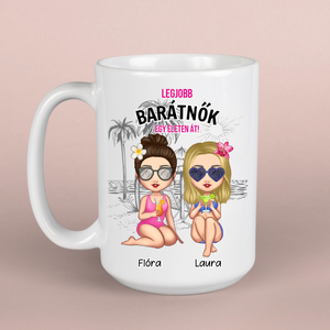 Nyári bögre barátnőknek - otthon & életmód - konyhafelszerelés, tálalás - tálalás - bögre & csésze - Meska.hu