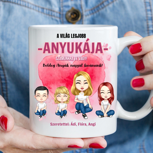 Gyerkőcös bögre anyának - otthon & életmód - konyhafelszerelés, tálalás - tálalás - bögre & csésze - Meska.hu