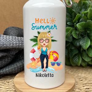 Hello summer - személyre szabható kulacs, Otthon & Életmód, Konyhafelszerelés, tálalás, Italos kellékek, Kulacsok, Decoupage, transzfer és szalvétatechnika, Mindenmás, MESKA