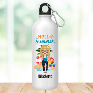 Hello summer - személyre szabható kulacs - otthon & életmód - konyhafelszerelés, tálalás - italos kellékek - kulacsok - Meska.hu
