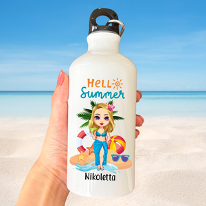 Hello summer - személyre szabható kulacs - otthon & életmód - konyhafelszerelés, tálalás - italos kellékek - kulacsok - Meska.hu
