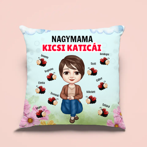 Mama kicsi katicái - ajándék párna mamáknak - otthon & életmód - lakástextil - párna & párnahuzat - Meska.hu