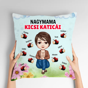Mama kicsi katicái - ajándék párna mamáknak - otthon & életmód - lakástextil - párna & párnahuzat - Meska.hu