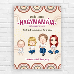 Anyák napi ajándék nagymamának - asztali dekoráció - otthon & életmód - dekoráció - kép & falikép - poszter - Meska.hu