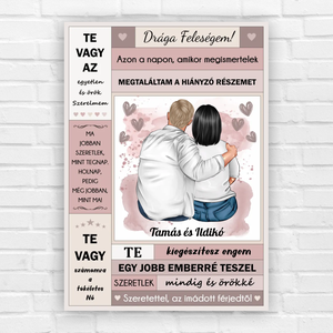 Drága feleségem - ajándék kép nőknek - otthon & életmód - dekoráció - kép & falikép - poszter - Meska.hu