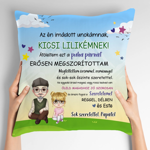 Ajándék kisunokának - vidám nagypapás párna, Otthon & Életmód, Lakástextil, Párna & Párnahuzat, Mindenmás, MESKA