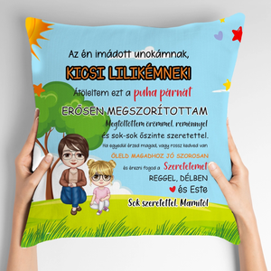 Ajándék unokának - vidám nagymamás párna, Otthon & Életmód, Lakástextil, Párna & Párnahuzat, Mindenmás, MESKA