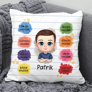 Bátorító párna kisfiúknak, Otthon & Életmód, Lakástextil, Párna & Párnahuzat, Mindenmás, MESKA