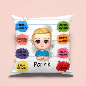 Bátorító párna kisfiúknak - otthon & életmód - lakástextil - párna & párnahuzat - Meska.hu